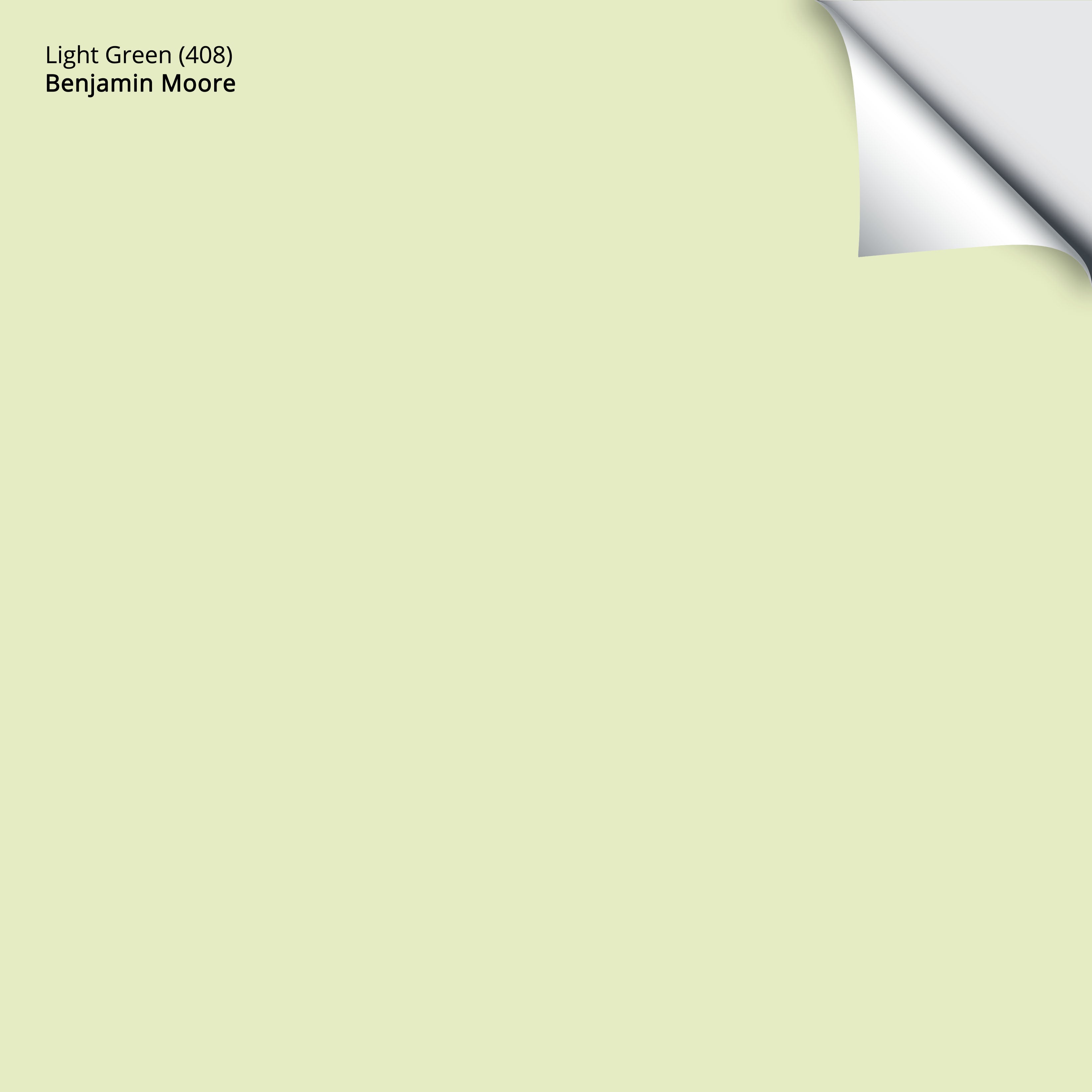 Light Green (408): 9x14.75 – Benjamin Moore x Samplize