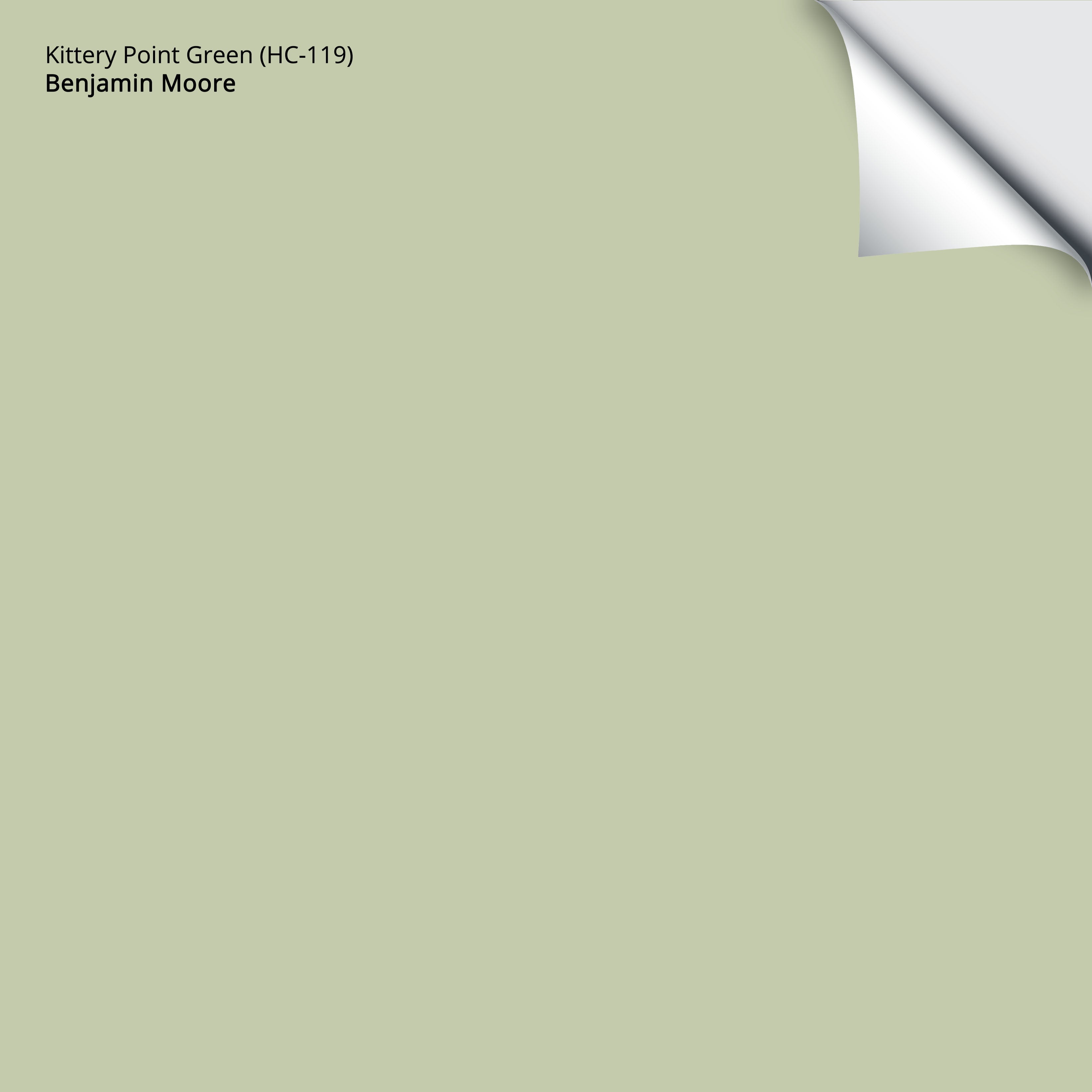 Kittery Point Green (HC-119): 9x14.75 – Benjamin Moore x Samplize