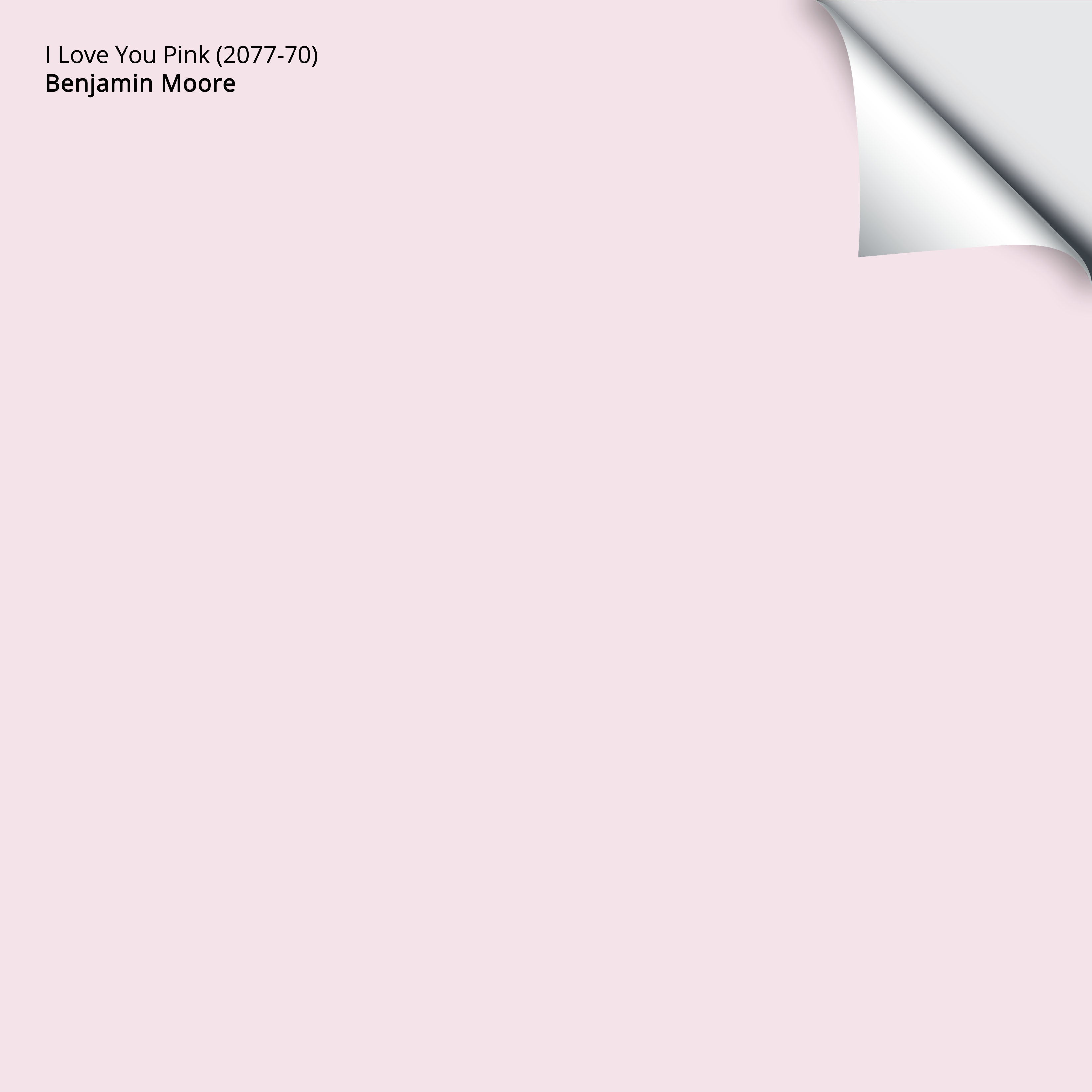 2077-70 I Love You Pink a Paint Color by Benjamin Moore