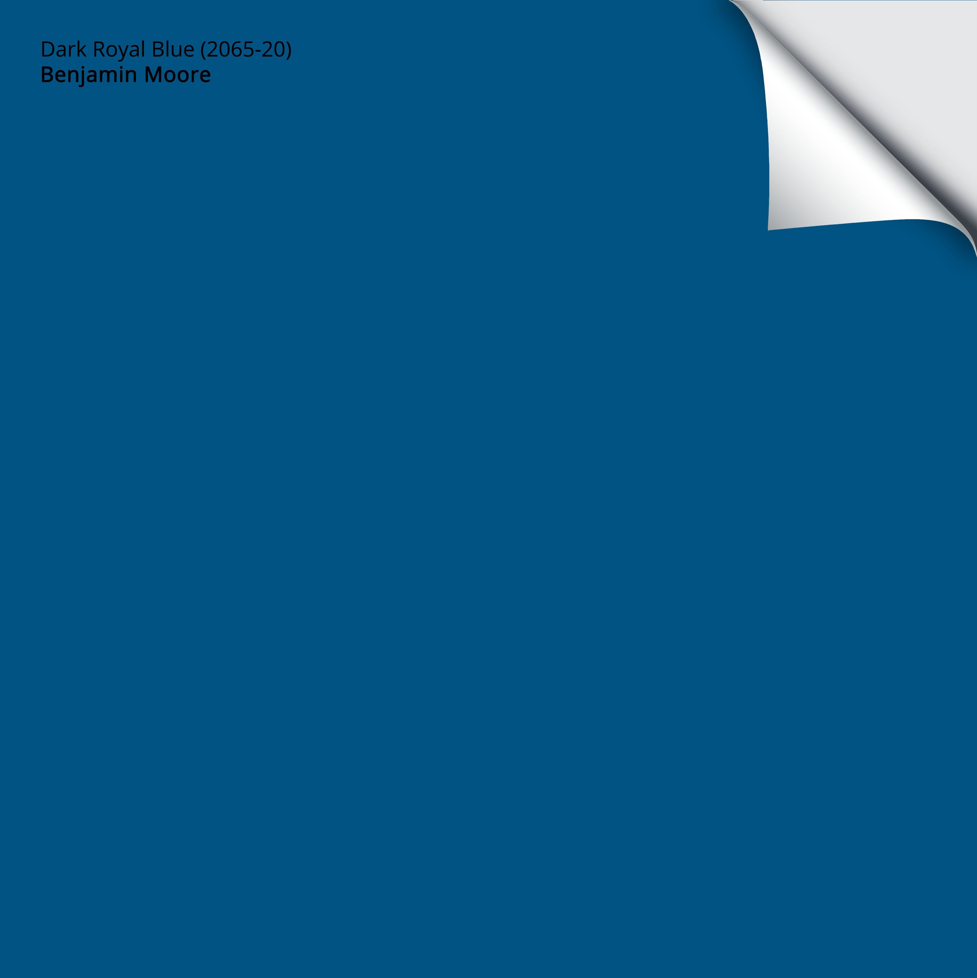 Dark Royal Blue 2065-20 by Benjamin Moore Expert SCIENTIFIC Color